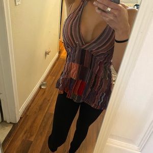 Amazing Y2K Patchwork Halter